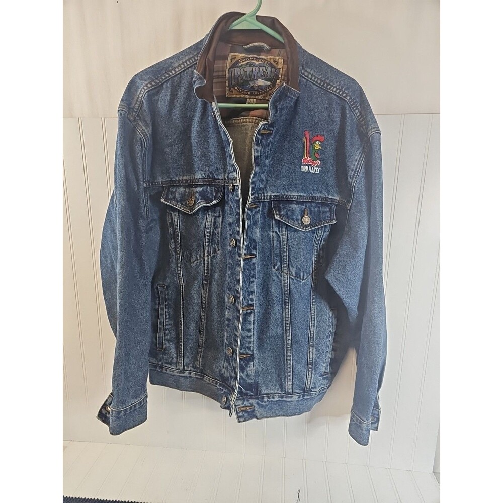 Vintage Jeans Jacket Dunbrooke Upstream Outdoor Adventure Corn Flakes Large